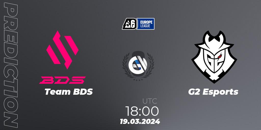 Team BDS - G2 Esports: Maç tahminleri. 19.03.24, Rainbow Six, Europe League 2024 - Stage 1