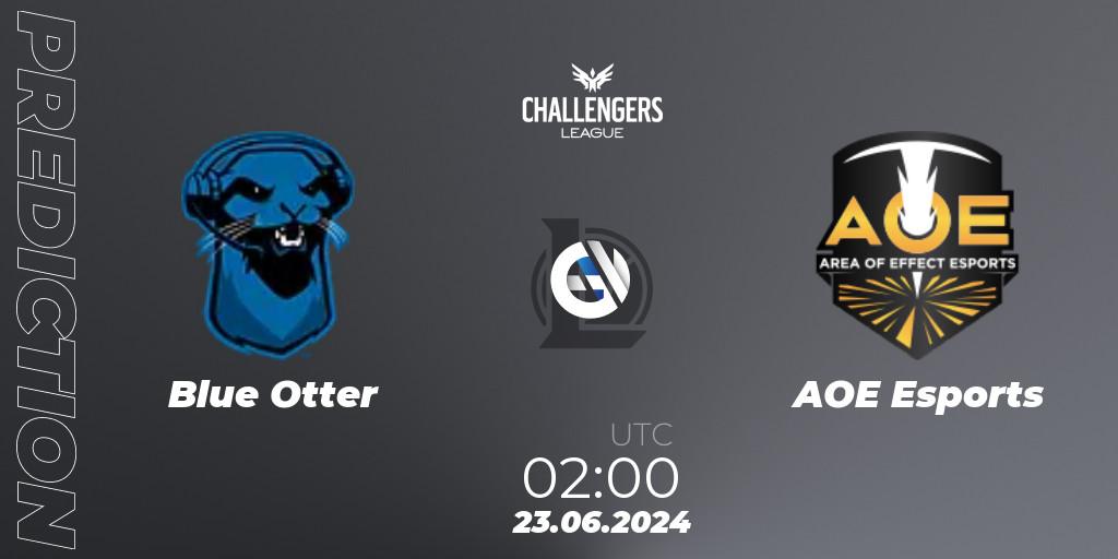Blue Otter - AOE Esports: Maç tahminleri. 23.06.2024 at 02:00, LoL, NACL Summer 2024 - Group Stage