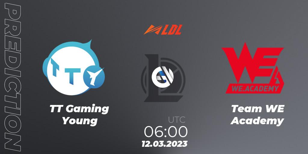 TT Gaming Young - Team WE Academy: Maç tahminleri. 12.03.2023 at 06:00, LoL, LDL 2023 - Regular Season