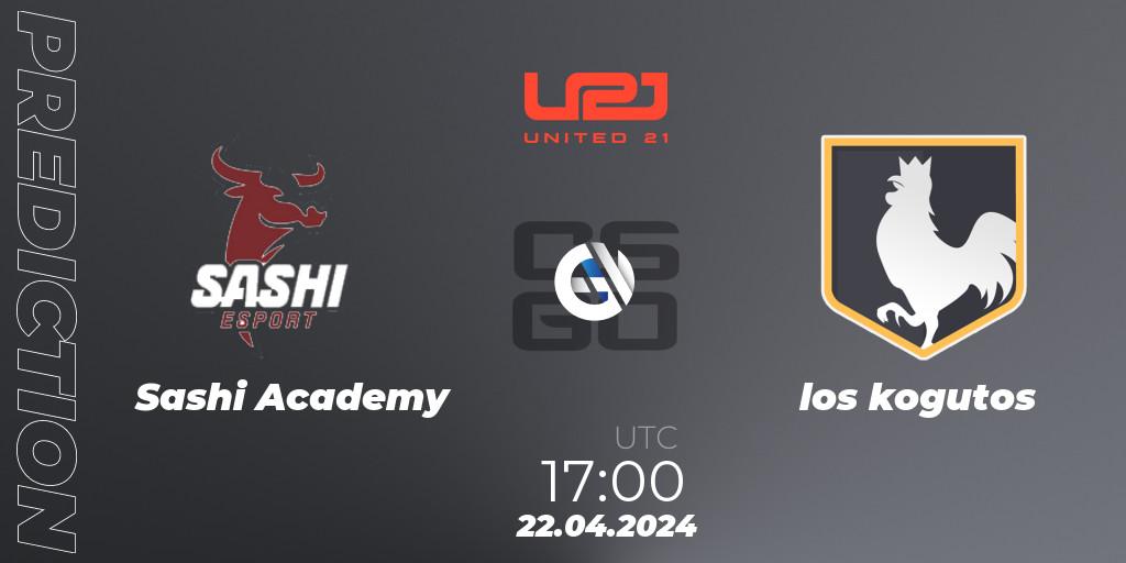Sashi Academy - los kogutos: Maç tahminleri. 22.04.2024 at 17:00, Counter-Strike (CS2), United21 Season 13: Division 2