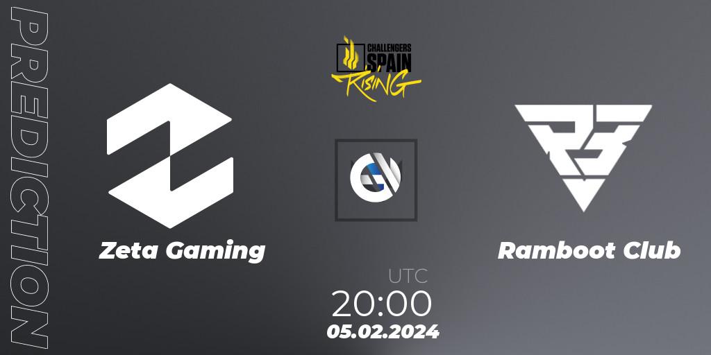 Zeta Gaming - Ramboot Club: Maç tahminleri. 05.02.2024 at 19:10, VALORANT, VALORANT Challengers 2024 Spain: Rising Split 1