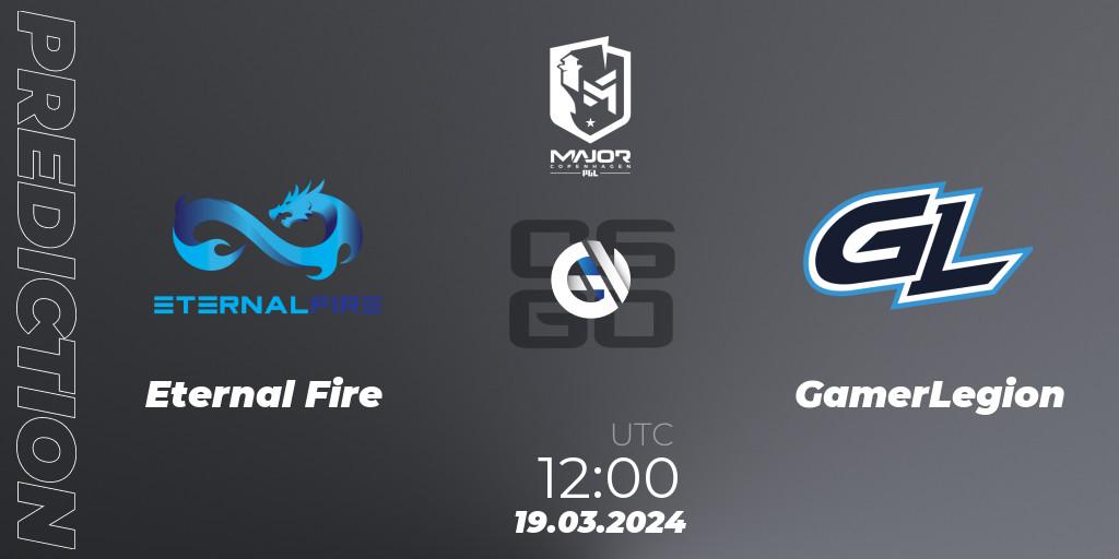 Eternal Fire - GamerLegion: Maç tahminleri. 19.03.24, CS2 (CS:GO), PGL CS2 Major Copenhagen 2024 Challengers Stage