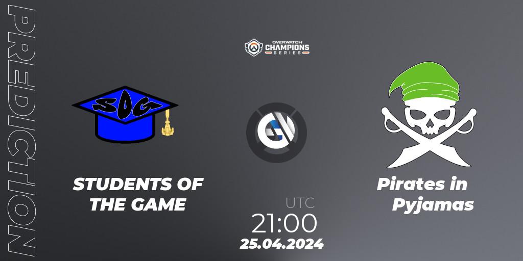 STUDENTS OF THE GAME - Pirates in Pyjamas: Maç tahminleri. 25.04.2024 at 21:00, Overwatch, Overwatch Champions Series 2024 - North America Stage 2 Main Event