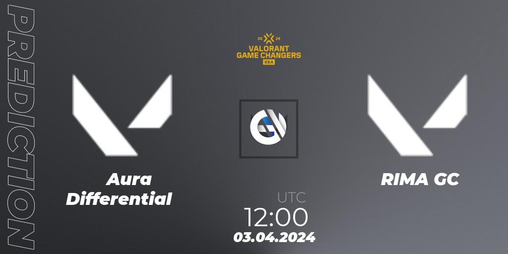 Aura Differential - RIMA GC: Maç tahminleri. 03.04.2024 at 12:00, VALORANT, VCT 2024: Game Changers SEA Stage 1