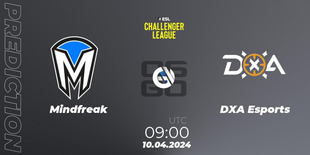 Mindfreak - DXA Esports: Maç tahminleri. 10.04.2024 at 09:00, Counter-Strike (CS2), ESL Challenger League Season 47: Oceania