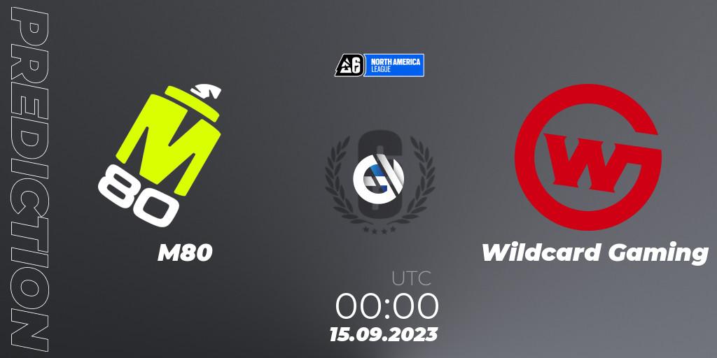M80 - Wildcard Gaming: Maç tahminleri. 15.09.2023 at 00:00, Rainbow Six, North America League 2023 - Stage 2