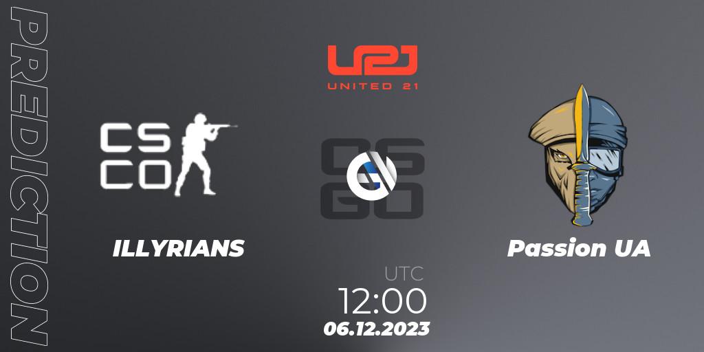 ILLYRIANS - Passion UA: Maç tahminleri. 06.12.2023 at 12:30, Counter-Strike (CS2), United21 Season 9