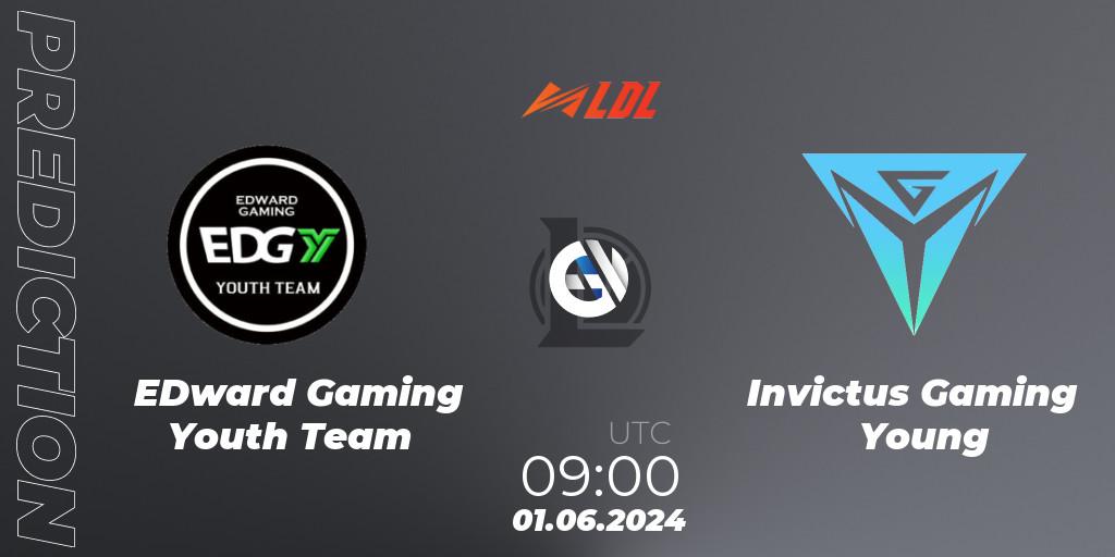 EDward Gaming Youth Team - Invictus Gaming Young: Maç tahminleri. 01.06.2024 at 09:00, LoL, LDL 2024 - Stage 2