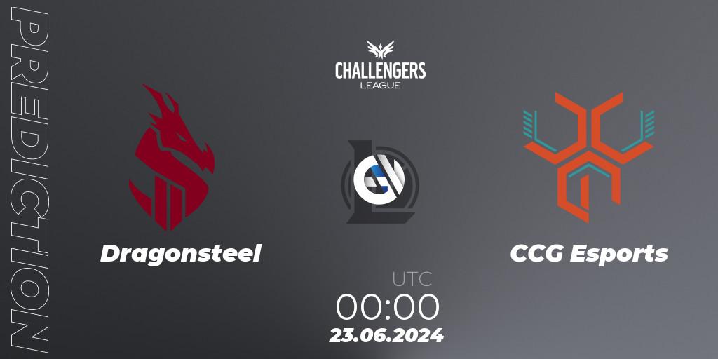 Dragonsteel - CCG Esports: Maç tahminleri. 23.06.2024 at 00:00, LoL, NACL Summer 2024 - Group Stage