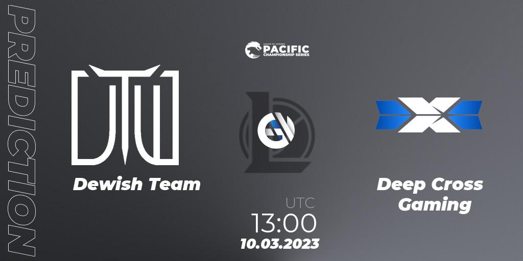 Dewish Team - Deep Cross Gaming: Maç tahminleri. 10.03.2023 at 13:20, LoL, PCS Spring 2023 - Group Stage