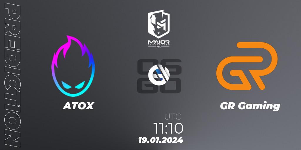 ATOX - GR Gaming: Maç tahminleri. 19.01.2024 at 11:10, Counter-Strike (CS2), PGL CS2 Major Copenhagen 2024 East Asia RMR Closed Qualifier