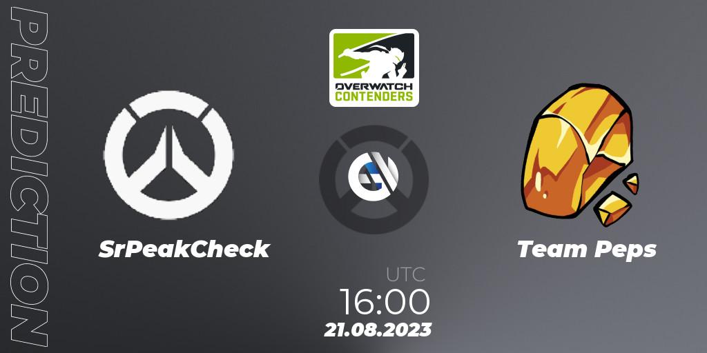 SrPeakCheck - Team Peps: Maç tahminleri. 21.08.2023 at 16:00, Overwatch, Overwatch Contenders 2023 Summer Series: Europe
