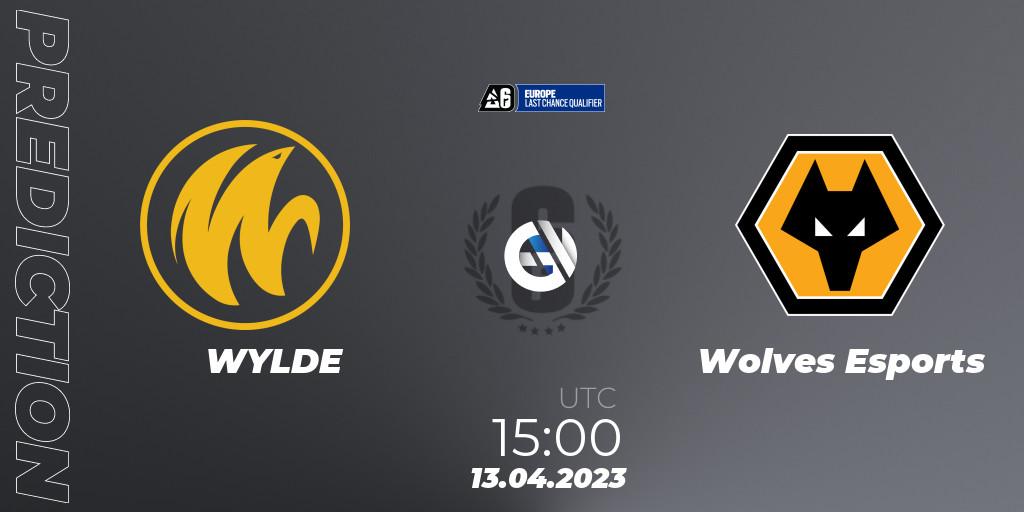 WYLDE - Wolves Esports: Maç tahminleri. 13.04.2023 at 15:00, Rainbow Six, Europe League 2023 - Stage 1 - Last Chance Qualifiers
