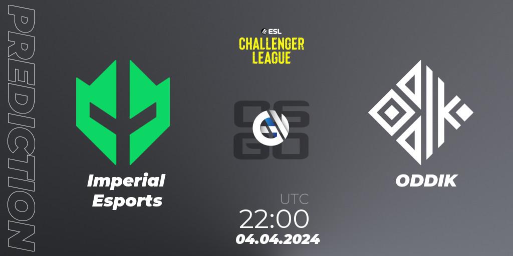 Imperial Esports - ODDIK: Maç tahminleri. 04.04.2024 at 22:00, Counter-Strike (CS2), ESL Challenger League Season 47: South America