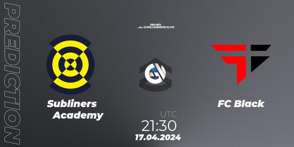 Subliners Academy - FC Black: Maç tahminleri. 17.04.2024 at 21:30, Call of Duty, Call of Duty Challengers 2024 - Elite 2: NA