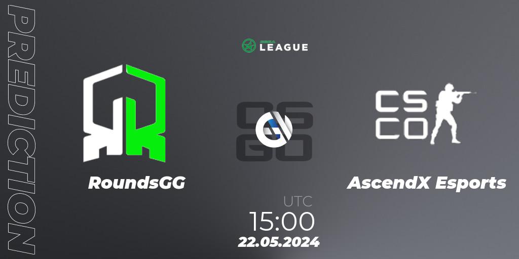 RoundsGG - AscendX Esports: Maç tahminleri. 22.05.2024 at 15:00, Counter-Strike (CS2), ESEA Season 49: Advanced Division - Europe