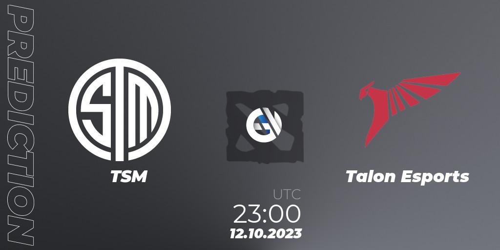 TSM - Talon Esports: Maç tahminleri. 13.10.23, Dota 2, The International 2023 - Group Stage