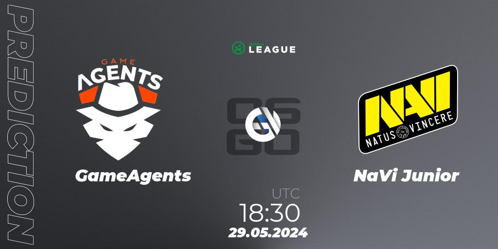 GameAgents - NaVi Junior: Maç tahminleri. 29.05.2024 at 18:30, Counter-Strike (CS2), ESEA Season 49: Main Division - Europe