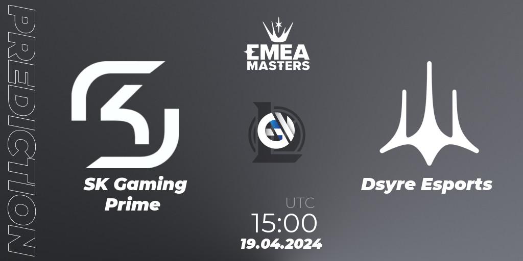 SK Gaming Prime - Dsyre Esports: Maç tahminleri. 19.04.24, LoL, EMEA Masters Spring 2024 - Group Stage