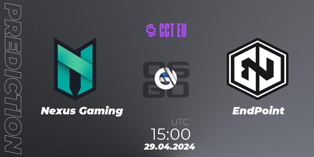 Nexus Gaming - EndPoint: Maç tahminleri. 29.04.2024 at 16:15, Counter-Strike (CS2), CCT Season 2 Europe Series 2 