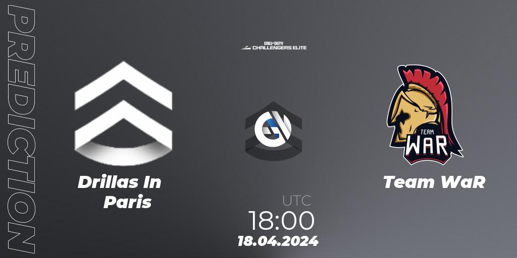Drillas In Paris - Team WaR: Maç tahminleri. 18.04.2024 at 18:00, Call of Duty, Call of Duty Challengers 2024 - Elite 2: EU