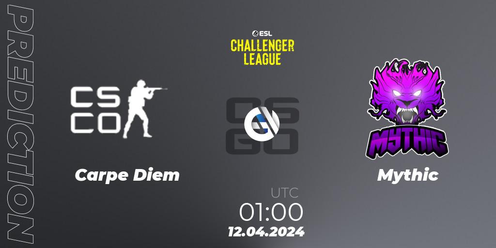 Carpe Diem - Mythic: Maç tahminleri. 12.04.24, CS2 (CS:GO), ESL Challenger League Season 47: North America