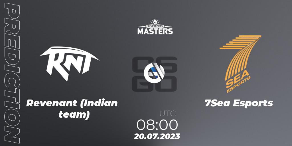 Revenant (Indian team) - 7Sea Esports: Maç tahminleri. 20.07.2023 at 08:00, Counter-Strike (CS2), Skyesports Masters 2023: Regular Season