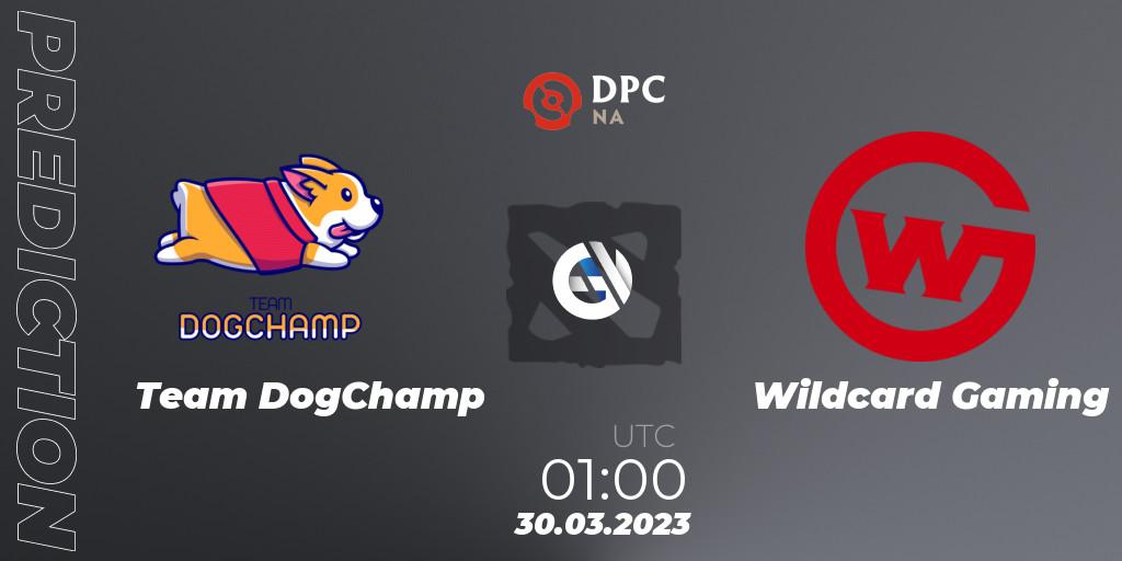 Team DogChamp - Wildcard Gaming: Maç tahminleri. 30.03.23, Dota 2, DPC 2023 Tour 2: NA Division I (Upper)