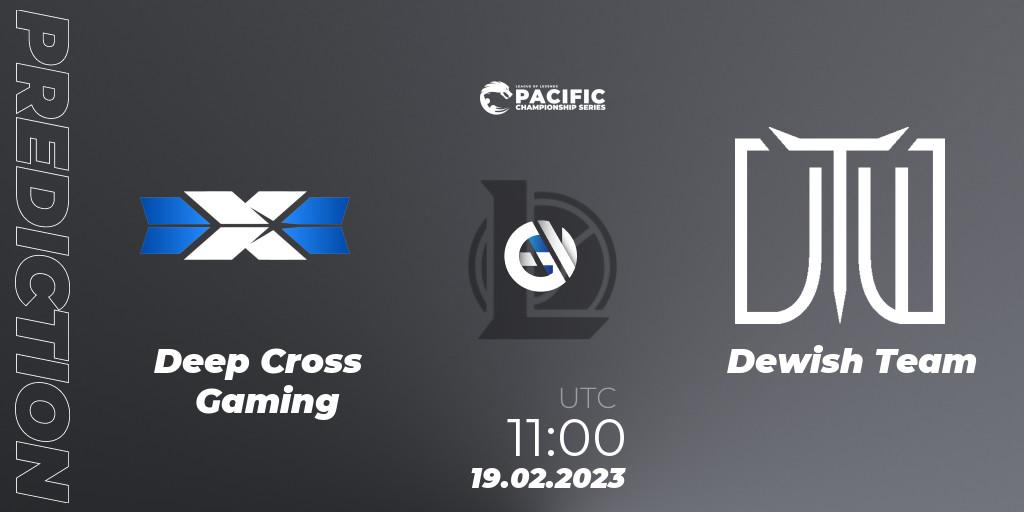 Deep Cross Gaming - Dewish Team: Maç tahminleri. 19.02.2023 at 11:00, LoL, PCS Spring 2023 - Group Stage