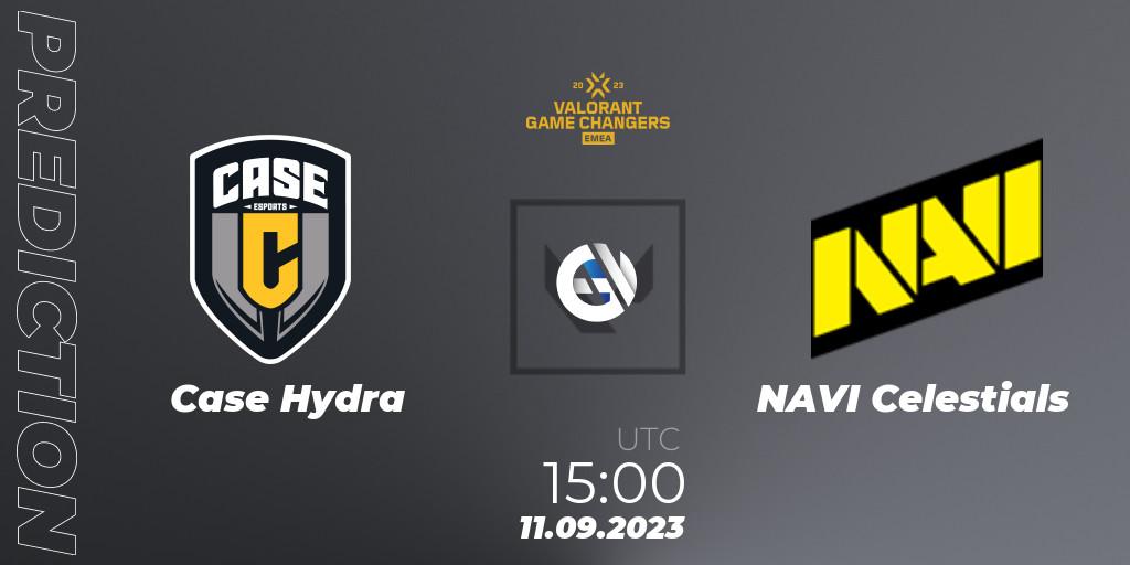Case Hydra - NAVI Celestials: Maç tahminleri. 11.09.2023 at 15:10, VALORANT, VCT 2023: Game Changers EMEA Stage 3 - Group Stage