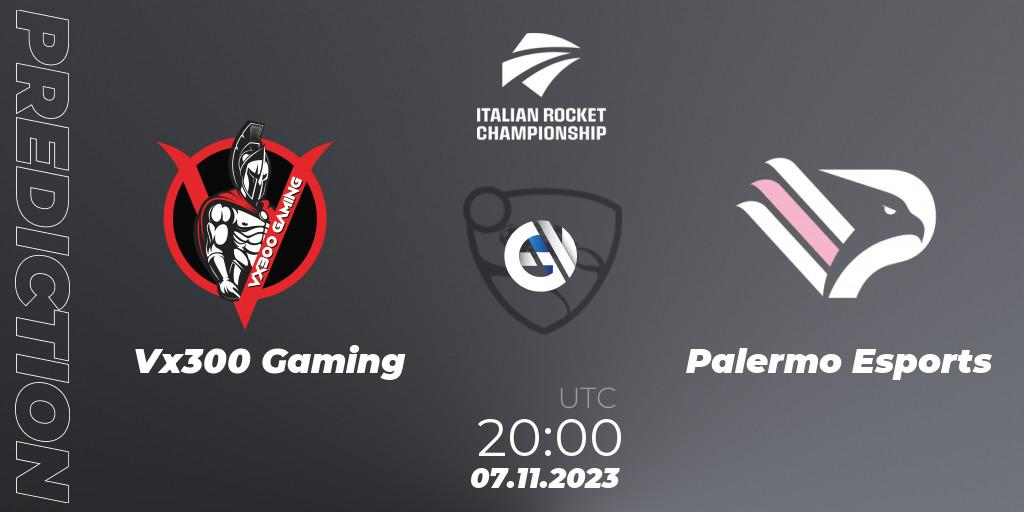 Vx300 Gaming - Palermo Esports: Maç tahminleri. 07.11.2023 at 20:00, Rocket League, Italian Rocket Championship Season 11Serie A Relegation