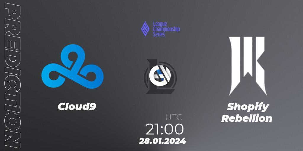 Cloud9 - Shopify Rebellion: Maç tahminleri. 28.01.2024 at 21:00, LoL, LCS Spring 2024 - Group Stage