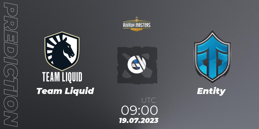 Team Liquid - Entity: Maç tahminleri. 19.07.2023 at 09:00, Dota 2, Riyadh Masters 2023 - Play-In