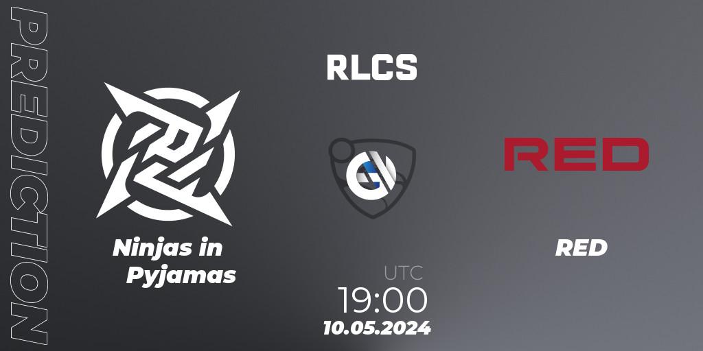 Ninjas in Pyjamas - RED: Maç tahminleri. 10.05.2024 at 19:00, Rocket League, RLCS 2024 - Major 2: SAM Open Qualifier 5