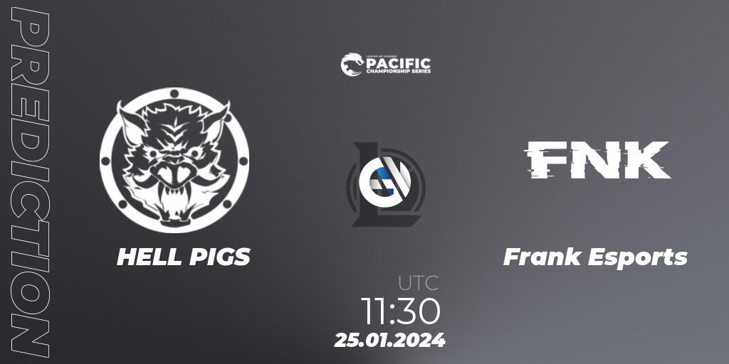 HELL PIGS - Frank Esports: Maç tahminleri. 25.01.24, LoL, PCS Spring 2024