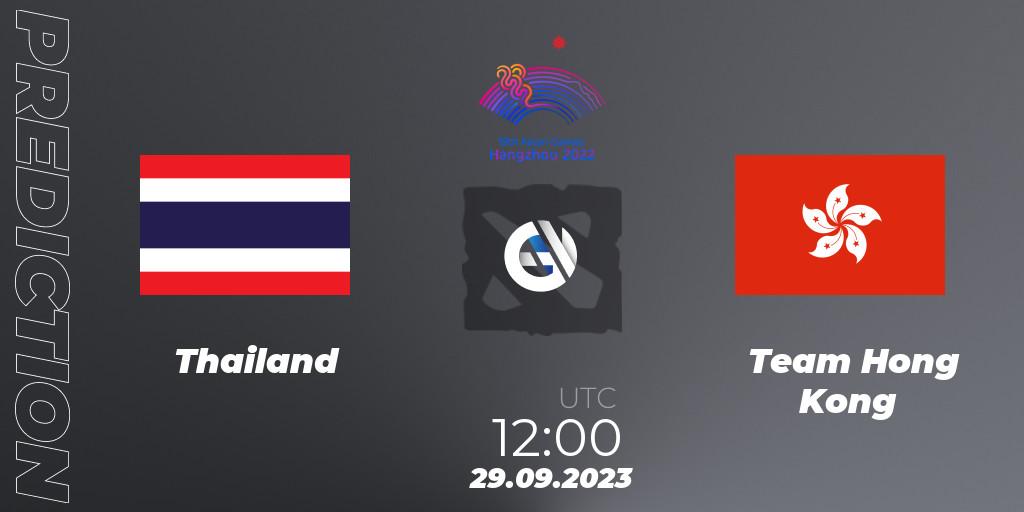 Thailand - Team Hong Kong: Maç tahminleri. 29.09.2023 at 12:00, Dota 2, 2022 Asian Games