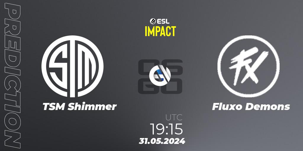 TSM Shimmer - Fluxo Demons: Maç tahminleri. 31.05.2024 at 19:45, Counter-Strike (CS2), ESL Impact League Season 5 Finals