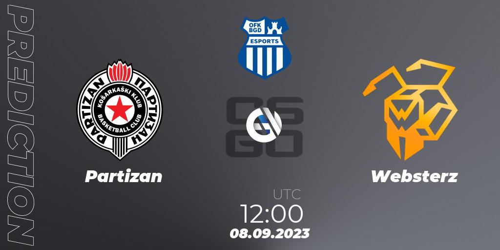 Partizan - Websterz: Maç tahminleri. 08.09.23, CS2 (CS:GO), OFK BGD Esports Series #1