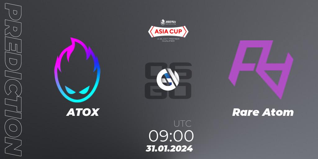 ATOX - Rare Atom: Maç tahminleri. 31.01.2024 at 09:15, Counter-Strike (CS2), 5E Arena Asia Cup Spring 2024 - BLAST Premier Qualifier