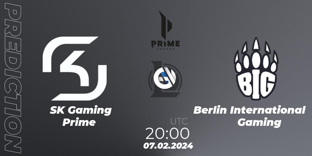 SK Gaming Prime - Berlin International Gaming: Maç tahminleri. 07.02.2024 at 20:00, LoL, Prime League Spring 2024 - Group Stage