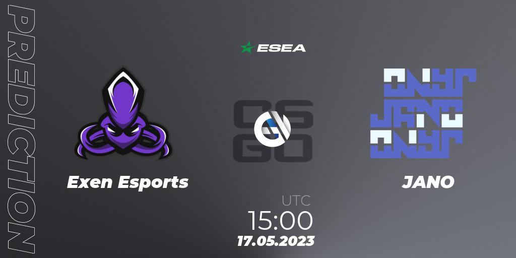 Exen Esports - JANO: Maç tahminleri. 17.05.2023 at 15:00, Counter-Strike (CS2), ESEA Season 45: Advanced Division - Europe