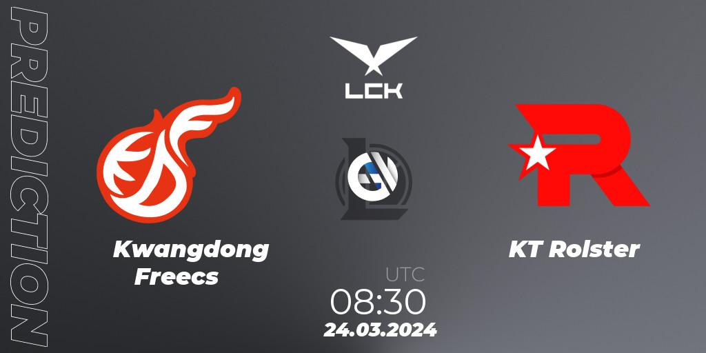 Kwangdong Freecs - KT Rolster: Maç tahminleri. 24.03.24, LoL, LCK Spring 2024 - Group Stage