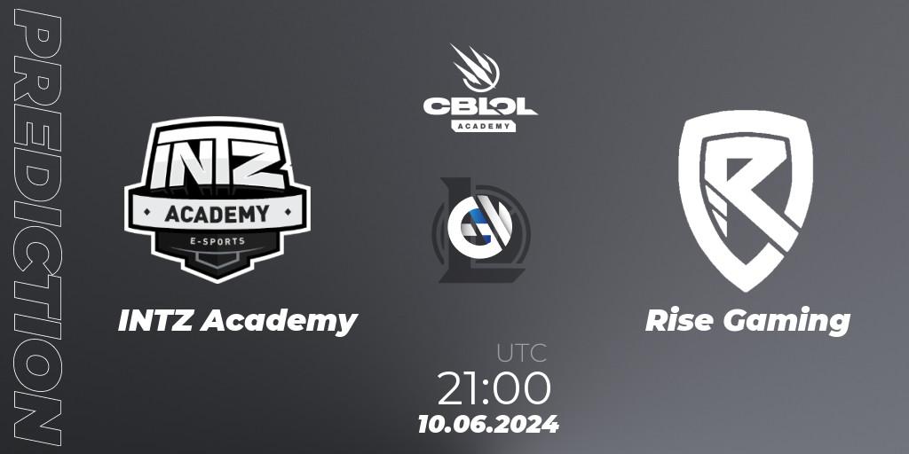 INTZ Academy - Rise Gaming: Maç tahminleri. 10.06.2024 at 21:00, LoL, CBLOL Academy 2024