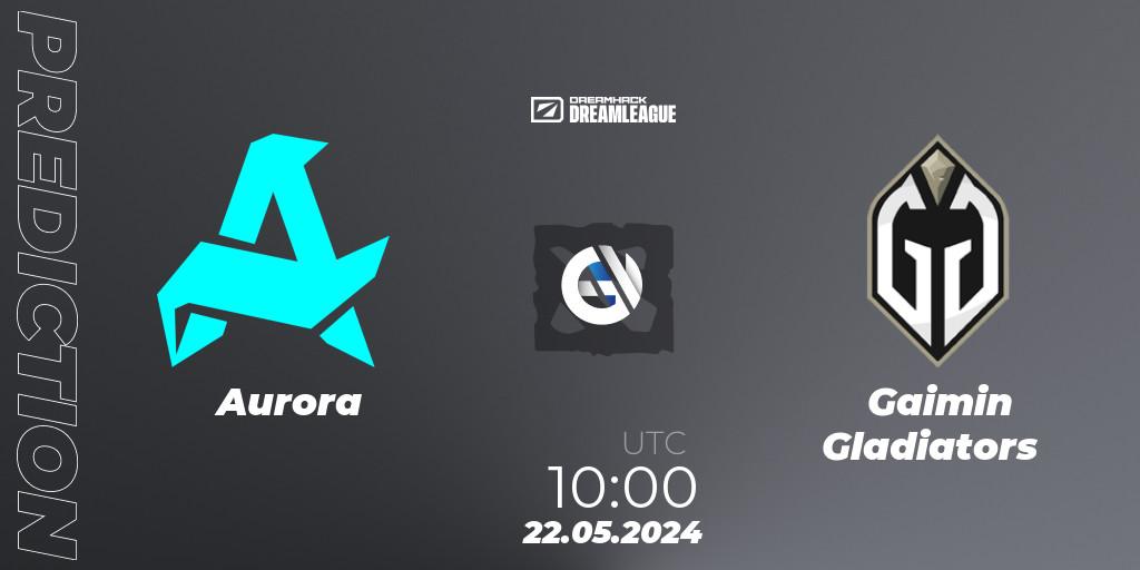 Aurora - Gaimin Gladiators: Maç tahminleri. 22.05.2024 at 10:00, Dota 2, DreamLeague Season 23