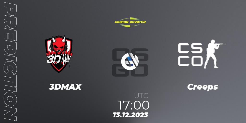 3DMAX - Creeps: Maç tahminleri. 13.12.2023 at 17:00, Counter-Strike (CS2), Gaming Devoted Become The Best