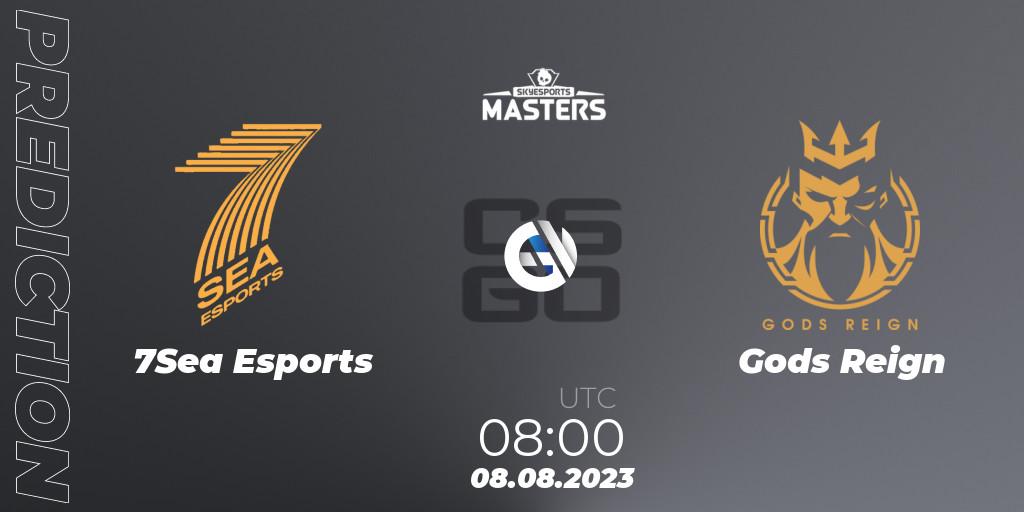 7Sea Esports - Gods Reign: Maç tahminleri. 08.08.2023 at 08:00, Counter-Strike (CS2), Skyesports Masters 2023: Regular Season