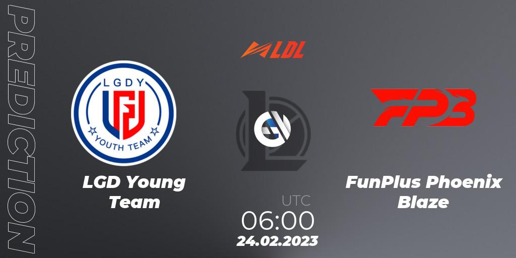 LGD Young Team - FunPlus Phoenix Blaze: Maç tahminleri. 24.02.2023 at 06:00, LoL, LDL 2023 - Regular Season