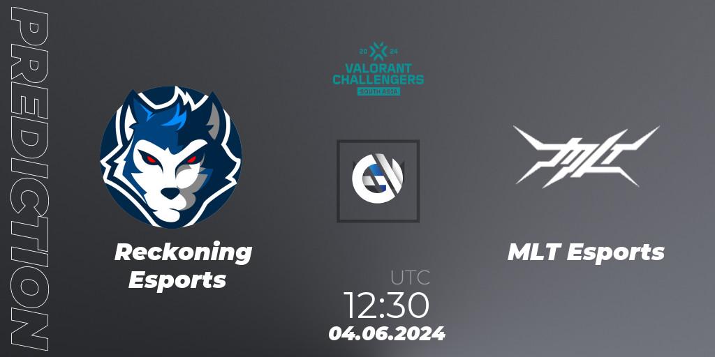 Reckoning Esports - MLT Esports: Maç tahminleri. 04.06.2024 at 12:30, VALORANT, VALORANT Challengers 2024: South Asia - Split 2