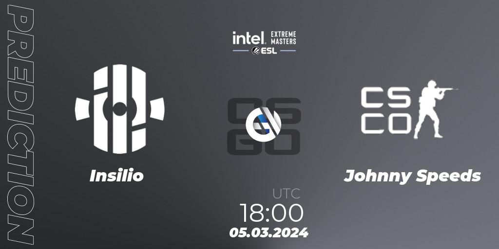 Insilio - Johnny Speeds: Maç tahminleri. 05.03.24, CS2 (CS:GO), Intel Extreme Masters Dallas 2024: European Open Qualifier #2
