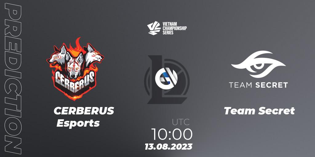CERBERUS Esports - Team Secret: Maç tahminleri. 13.08.2023 at 10:00, LoL, VCS Dusk 2023
